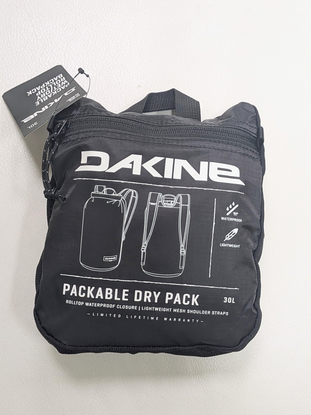 Dakine Packable Dry Pack 30L - Black (Brand New)